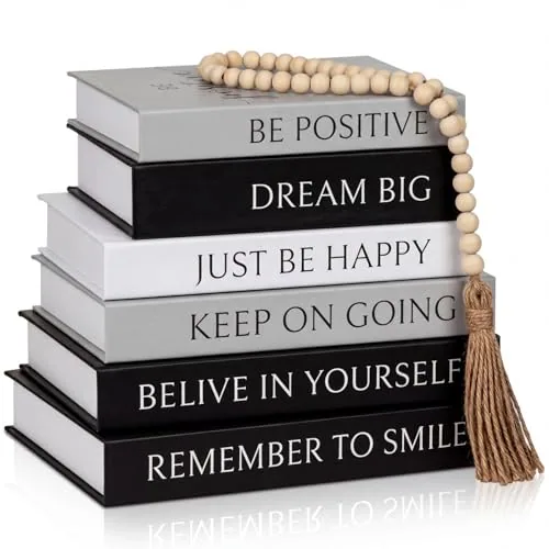6 Piece Set of 6 Decorative Books