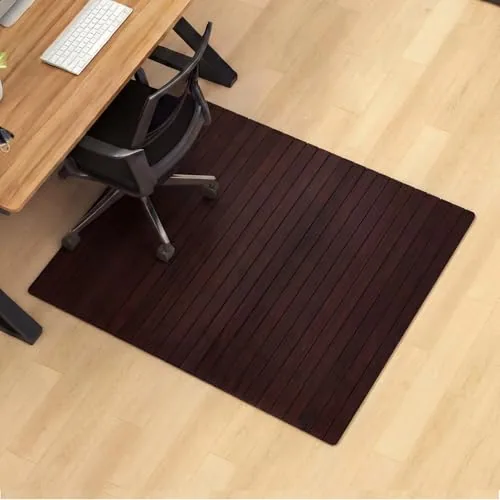 36" x 48" Office Bamboo Chairmat, Wood