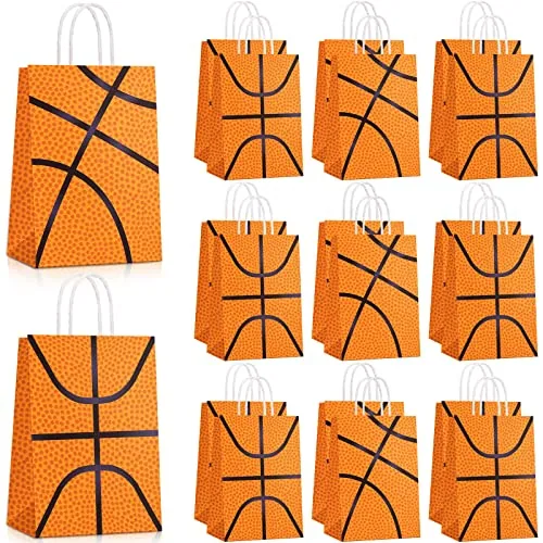 30 Piece Basketball Party Bags Gift Goodie Favor Treat Candy Goody, Orange