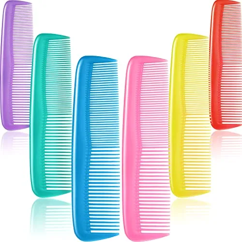 12 Piece Pocket Hair Combs, Yellow
