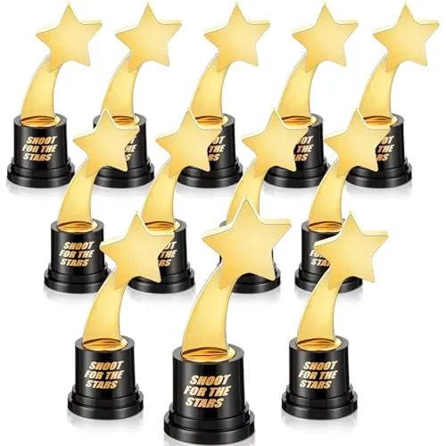 12 Piece Mini Trophies, Gold