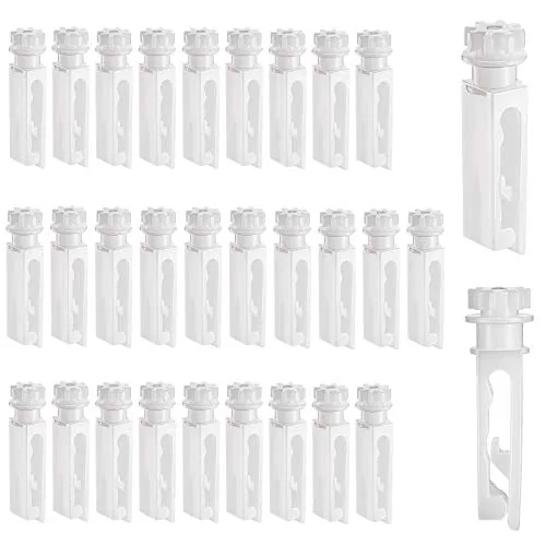 30 Piece Vertical Blind Replacement Parts Repair Tabs, White