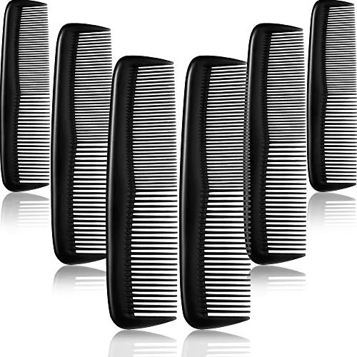 12 Piece Pocket Hair Combs, Black