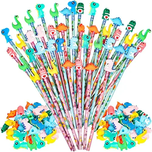 30 Piece Dinosaur Pencils, Black
