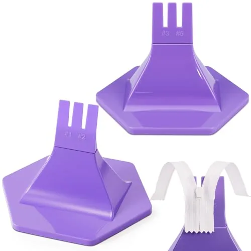2 Piece Zipper Jig Tool, Purple