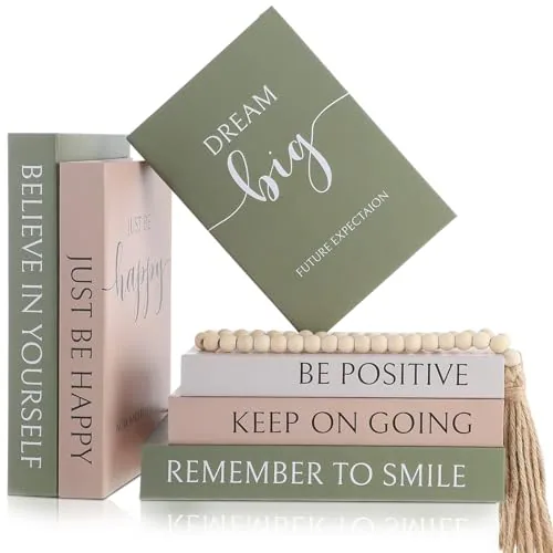 6 Piece Set of 6 Decorative Books