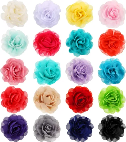 20 Piece Dog Flower Collar Accessory Multi-color Pet Collar