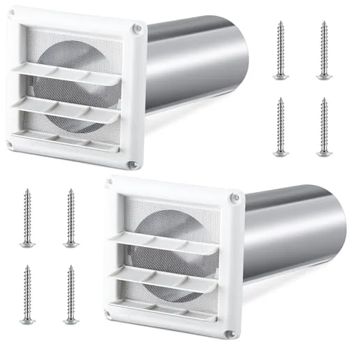 2 Piece 4" Outdoor Dryer Vent Cover