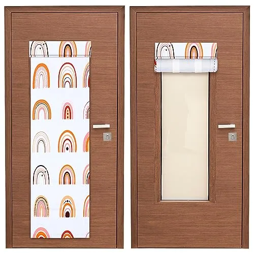 2 Piece Classroom Door Window Cover 8 x 36'', Multicolour