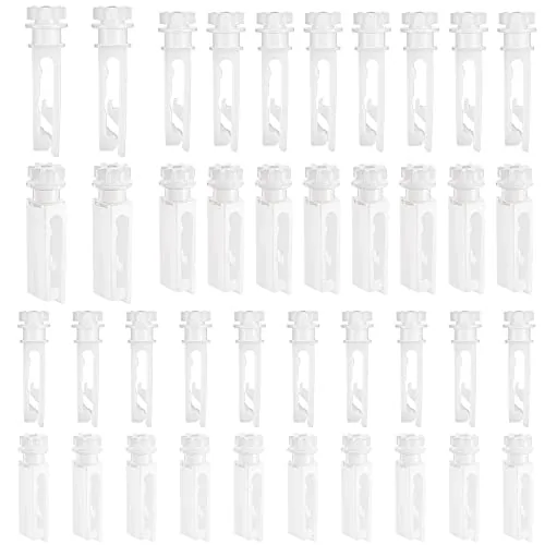 40 Piece Vertical Blind Replacement Parts Repair Tabs, White