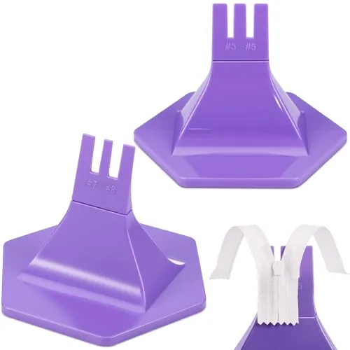 2 Piece Zipper Jig Tool, Purple
