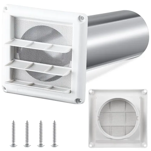 1 Piece 4" Outdoor Dryer Vent Cover