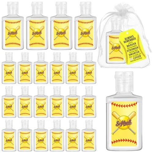 Softball Party Favors Bulk Mini Hand Sanitizer