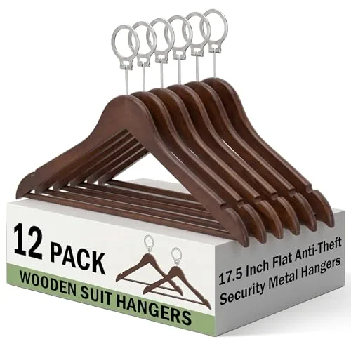 Hotel Suit Hangers, Brown