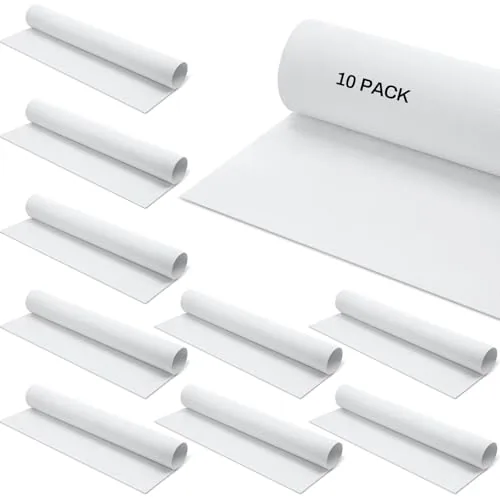 10 Sheets Kiln Shelf Paper 20'' x 20'' Large Kiln Paper, White