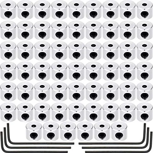 60 Piece Pin Keepers Locking Clasp Pin Back Replacement, Silver