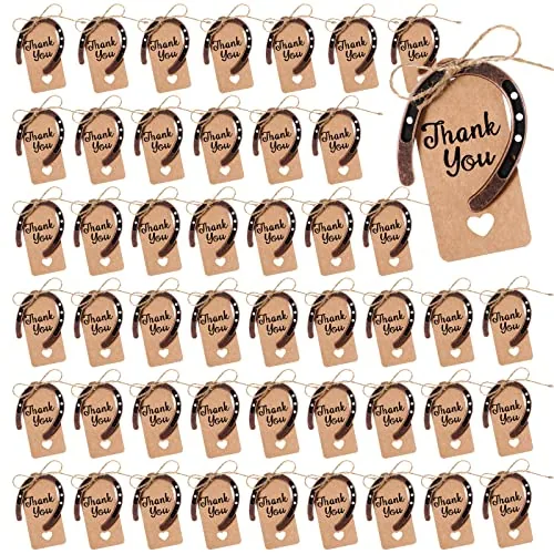 24 Piece Good Lucky Horseshoe, Brown