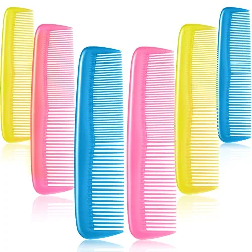12 Piece Pocket Hair Combs, Pink