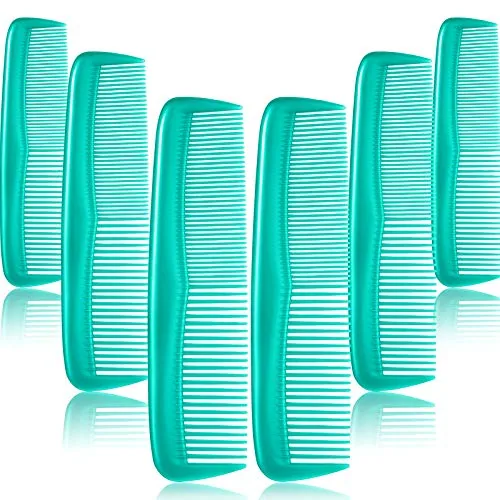 12 Piece Pocket Hair Combs, Blue