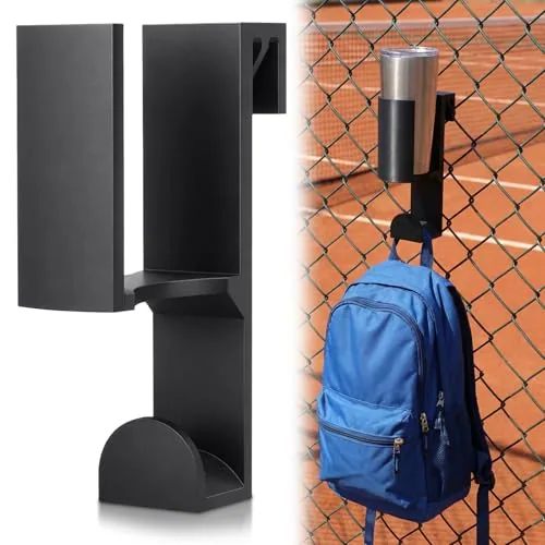 Fence Hook to Hold Cup and Sports Bag, Black