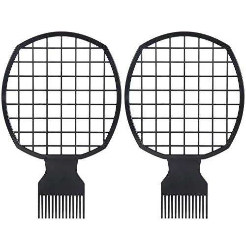 2 Piece Twist Comb Curl Comb, Black