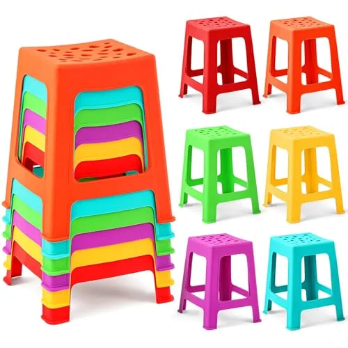 6 Piece Plastic Stool