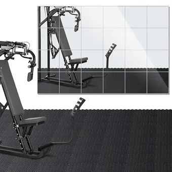 100 Piece Puzzle Exercise Mat, Black