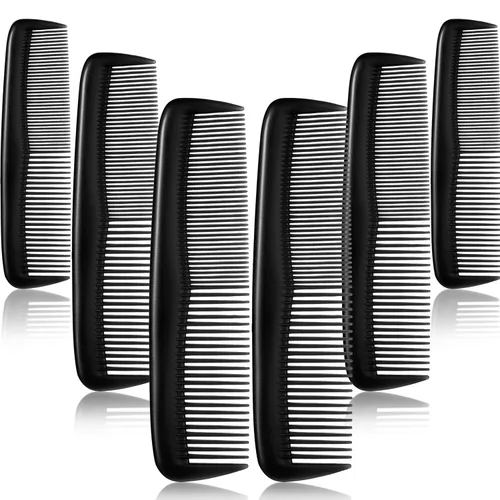 24 Piece Hair Combs Set Plastic Hair Comb, Black
