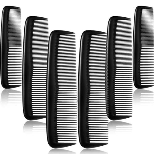 24 Piece Hair Combs Set Plastic Hair Comb, Black