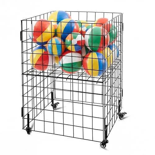 Folding Heavy Duty Metal Rolling Dump Bin