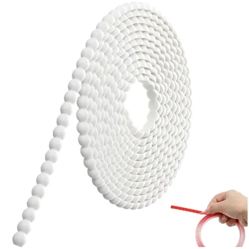 Flexible Bead Molding Trim Peel and Stick White 10ft /8 mm