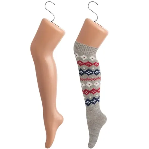2 Piece Kids Mannequin Leg Foot Sock Model Long Stocking Display