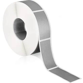 1000 Piece 2 x 1 Inch Square Scratch Off Sticker Silver Stickers