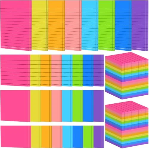 Sticky Notes Multi Size, Multicolour