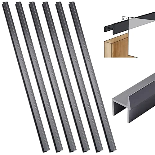 6 Piece File Cabinet Rails file folder, Black