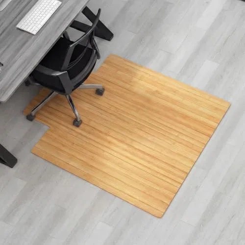 36" x 48" Office Bamboo Chairmat, Wood