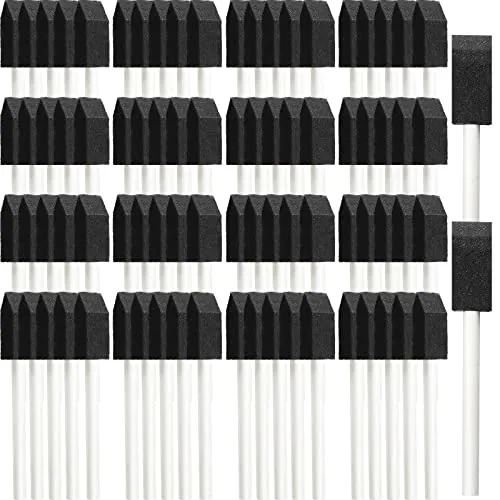 1inch Black Foam Brush Bulk Sponge Paint Brush