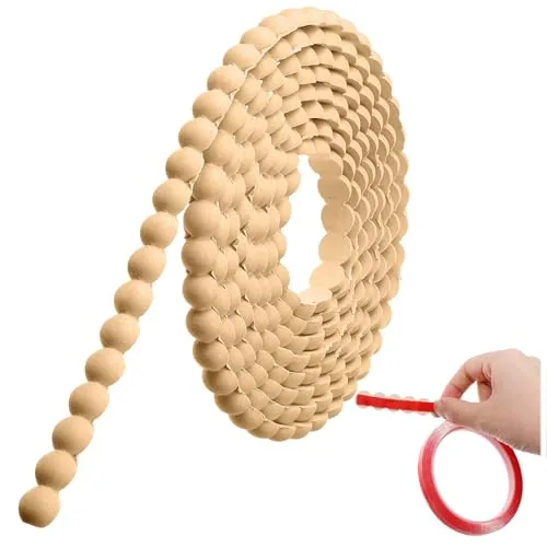 Flexible Bead Molding Trim Peel and Stick Wood 10ft /15 mm