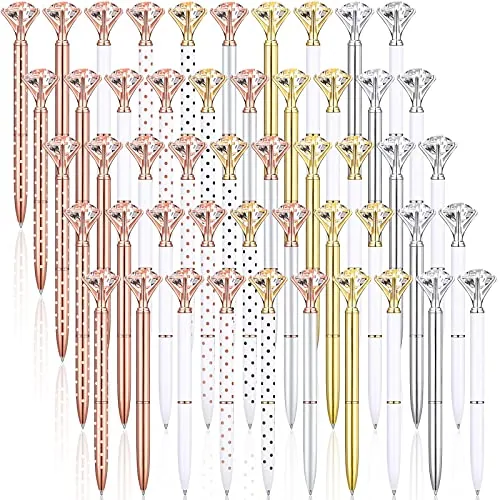 50 Piece Diamond Ballpoint Pens Bulk