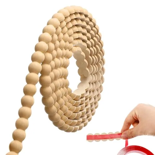 Flexible Bead Molding Trim Peel and Stick Wood 10ft /20 mm