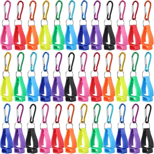 36 Piece Multicolored Glove Holder Clips Bulk, Multicolour