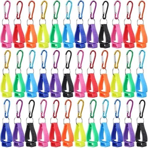 36 Piece Multicolored Glove Holder Clips Bulk, Multicolour