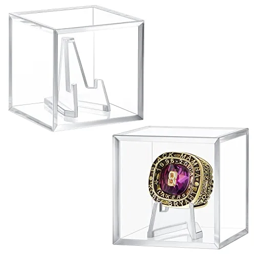 Championship Ring Display Case Clear Acrylic UV Protected