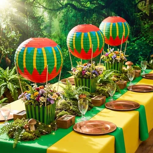 Wizard Party Decoration Hot Air Balloon Table, Multicolour