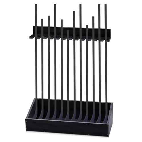 2 in 1 Hockey Stick Holder Wall Mount, Black