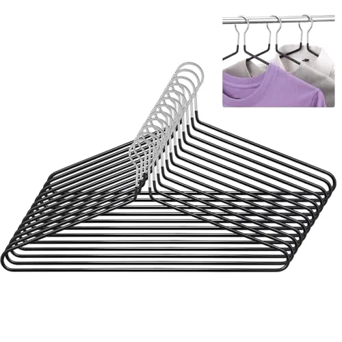 Anti-Theft Security Hangers 17 Inch Heavy Duty Chrome, Black