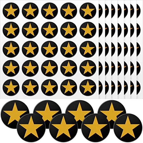Self-Adhesive Helmet Stickers Football Baseball Helmet Decals 1-1/8, Black