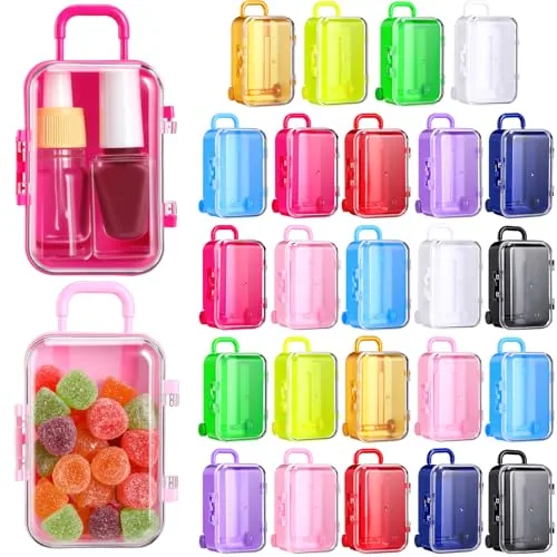 24 Piece Mini Suitcase Party Favor Gift Box 2.99 x 2.01 x 1.5