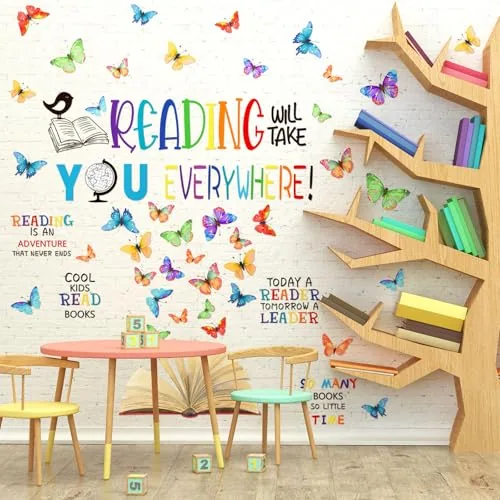 Reading Will Take Wall Decals, Multicolour