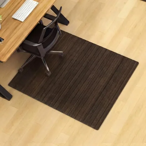 36" x 48" Office Bamboo Chairmat, Wood